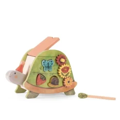 Aktivitätenspielzeug | Holz-Schildkröte Trois Lapins