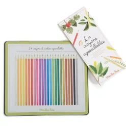24 Aquarellfarbstifte in edler Box