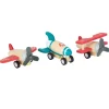 Aufzieh-Flieger Set aus Holz