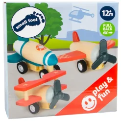 Aufzieh-Flieger Set aus Holz