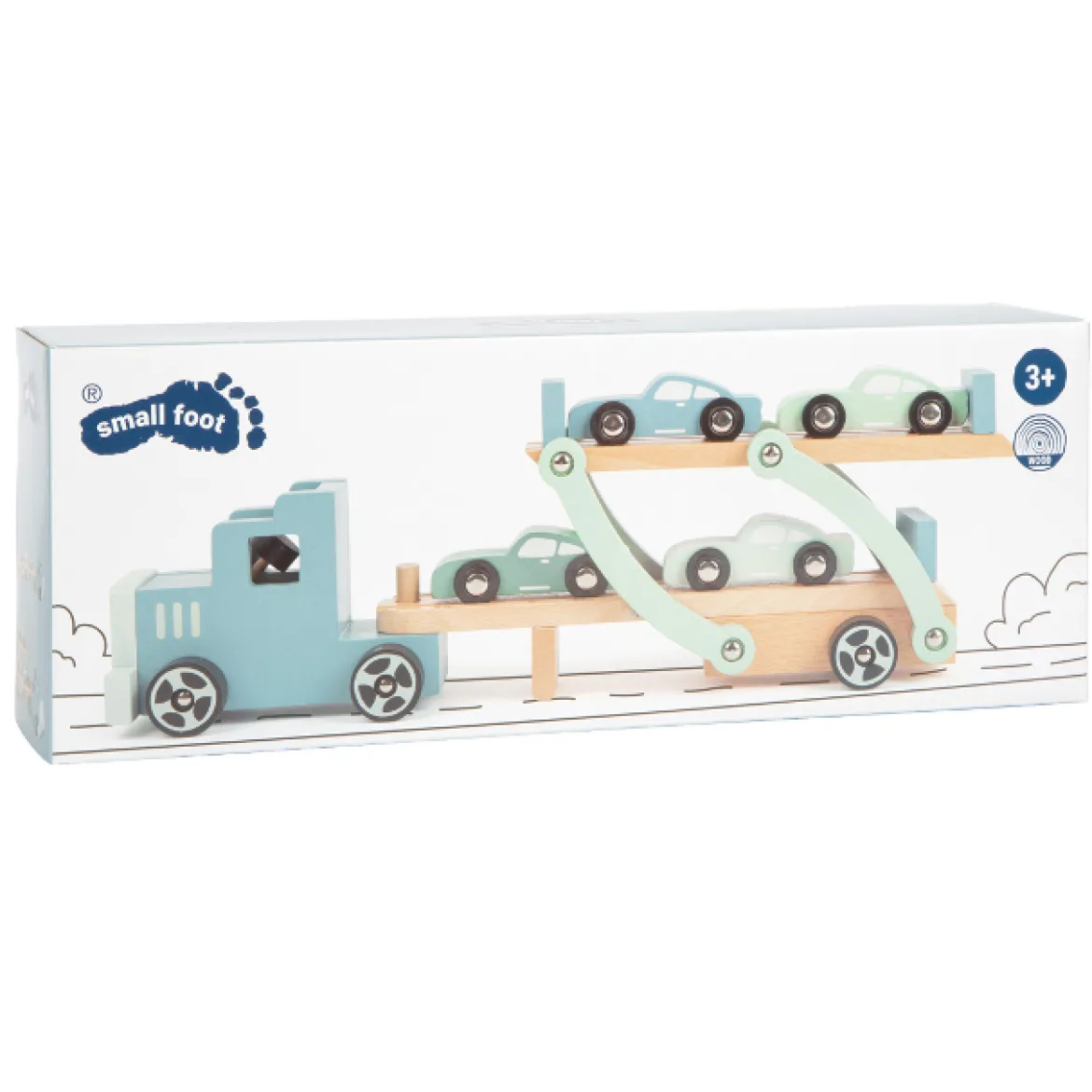 Autotransporter Chicago aus Naturholz