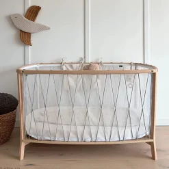 Babybett KIMI inkl. Matratze | Moosgrün
