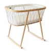 Babywiege KUMI inkl. Matratze | Schnüre in Beige