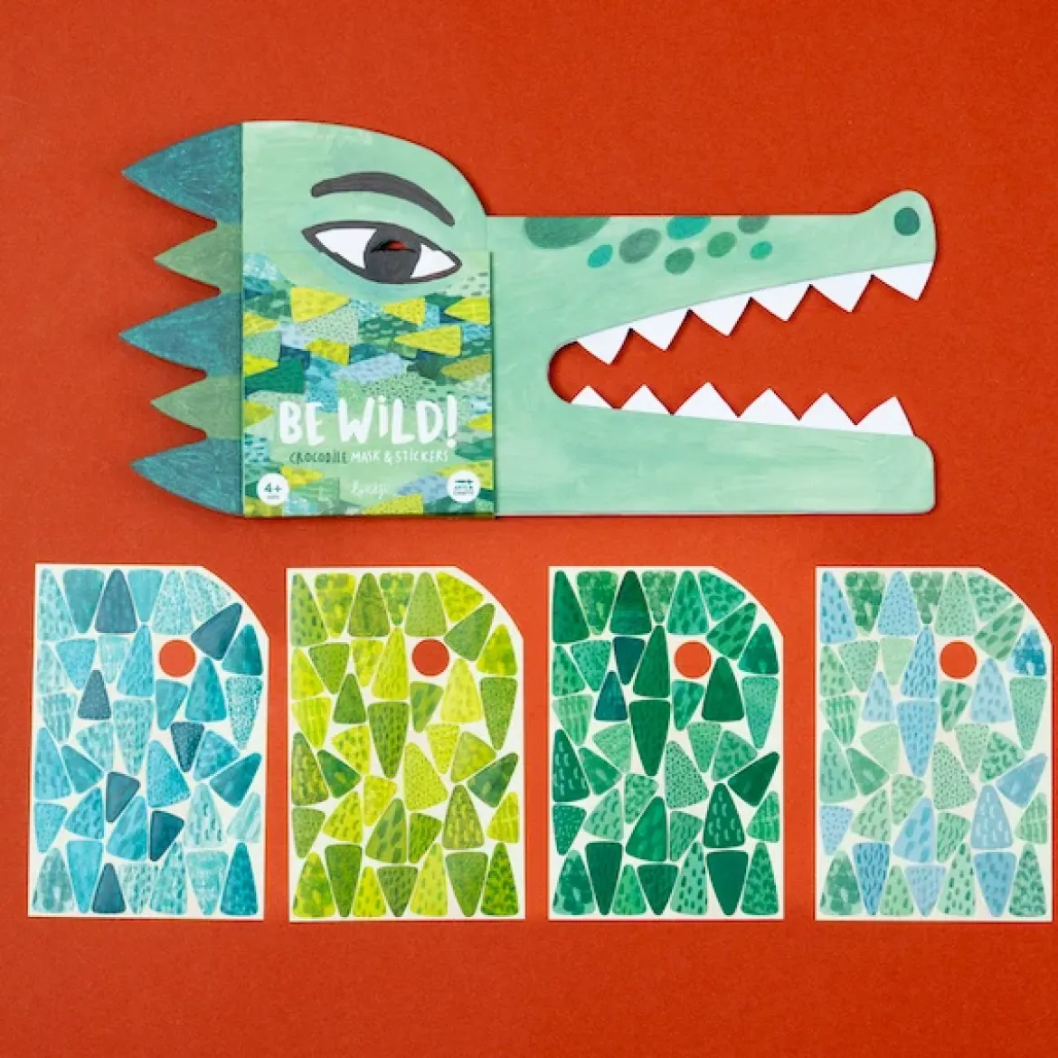 Bastelset | Be Wild! Crocodile Mask & Stickers
