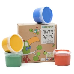 Bio-Fingerfarben | 4er Set Aki