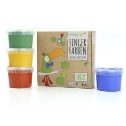 Bio-Fingerfarben | 4er Set Aki