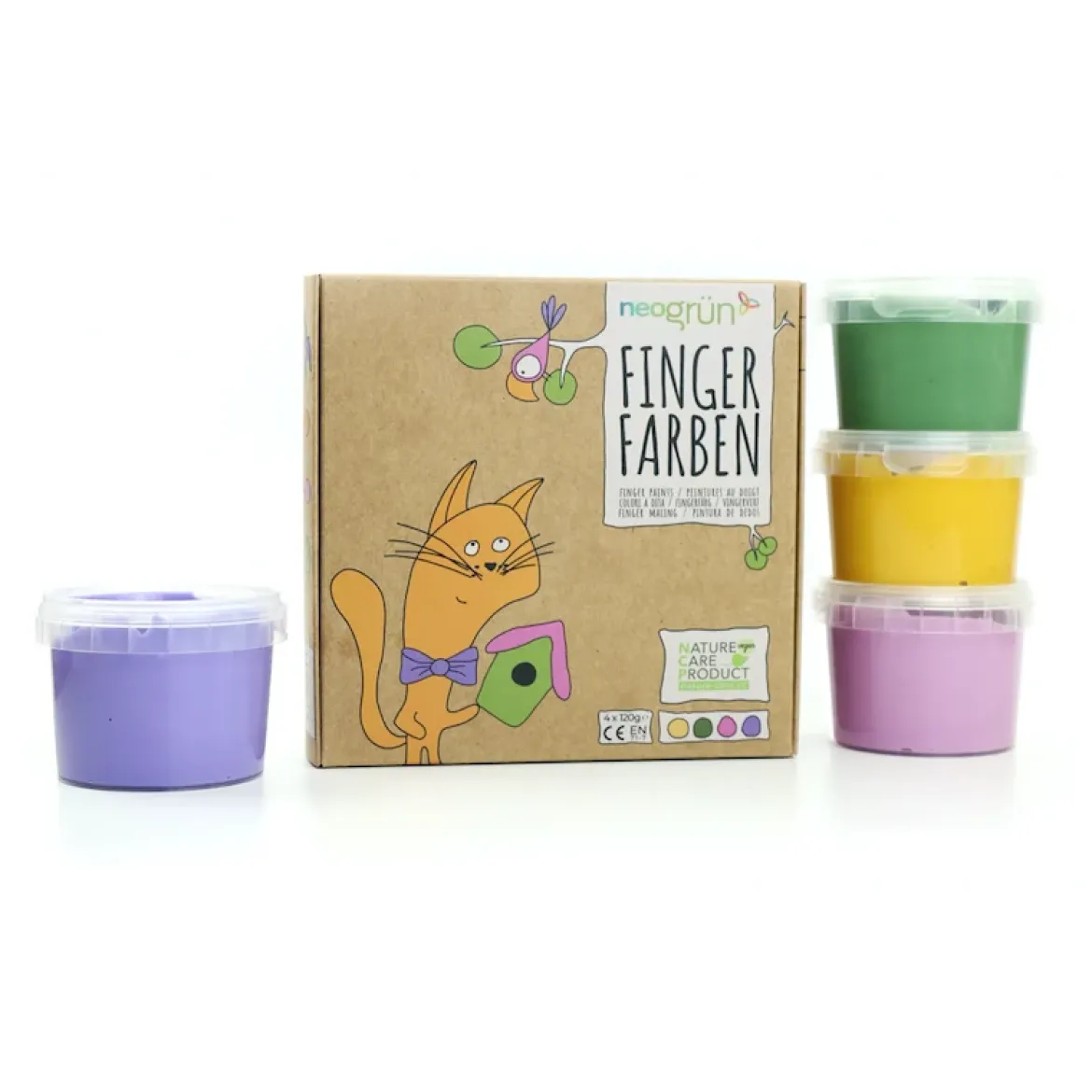 Bio-Fingerfarben | 4er Set Luka