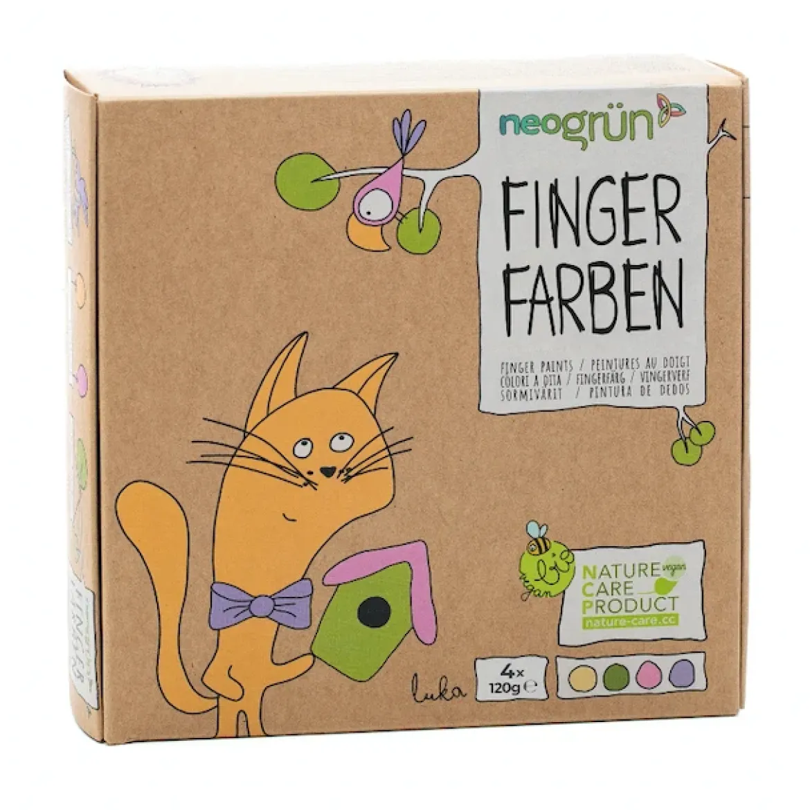 Bio-Fingerfarben | 4er Set Luka