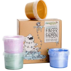 Bio-Kristall-Fingerfarben | 4er Set Mika