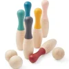 Bowling Kegel "Earth" aus Buchen-Massivholz