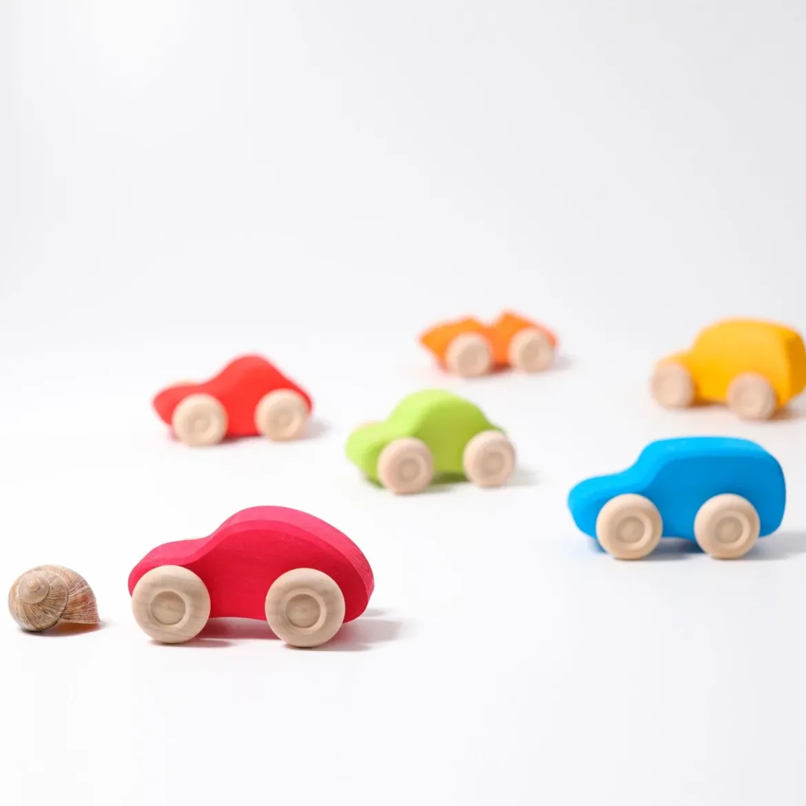 Bunte Holzautos | 6 Fahrzeuge