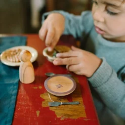 Dishes | 6 handbemalte Holzteller