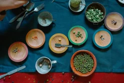 Dishes | 6 handbemalte Holzteller