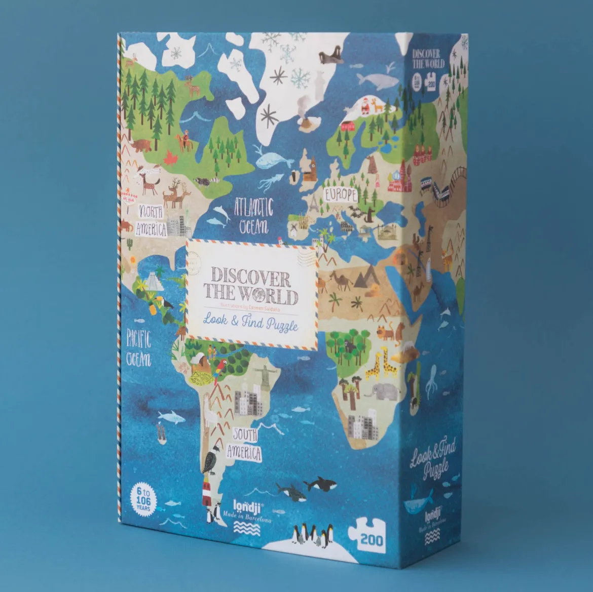 Entdeckerpuzzle Discover the World | 200 Teile