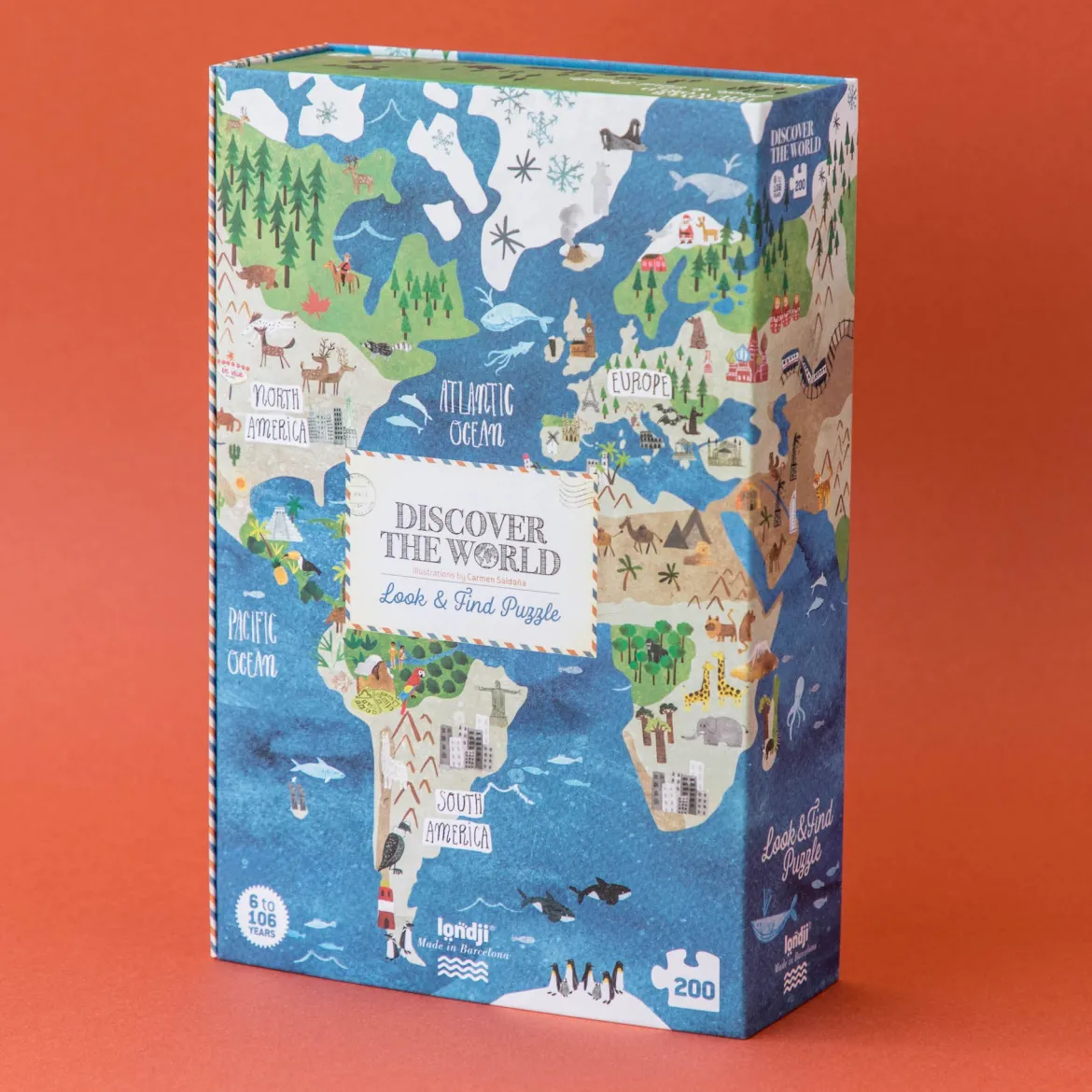 Entdeckerpuzzle Discover the World | 200 Teile