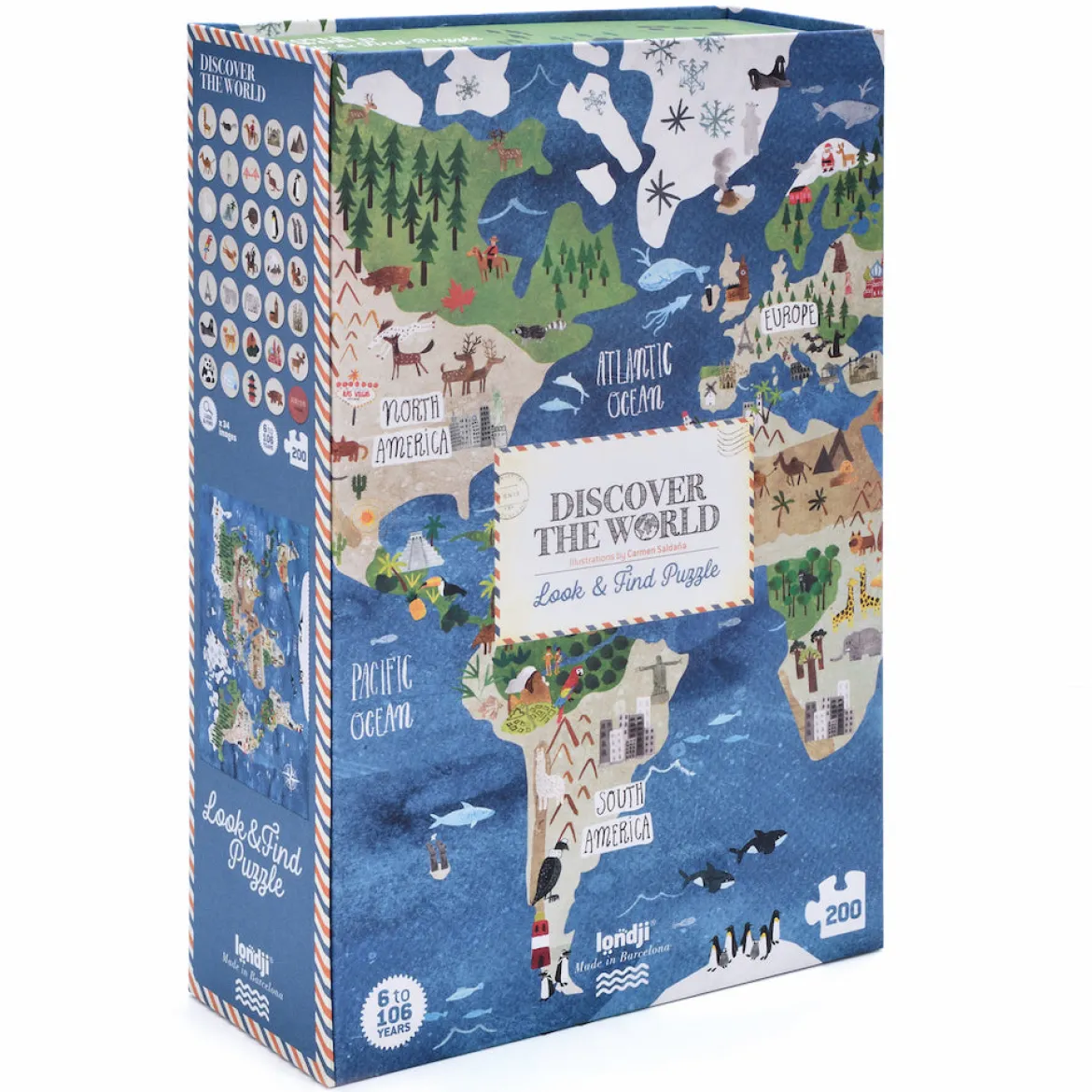 Entdeckerpuzzle Discover the World | 200 Teile