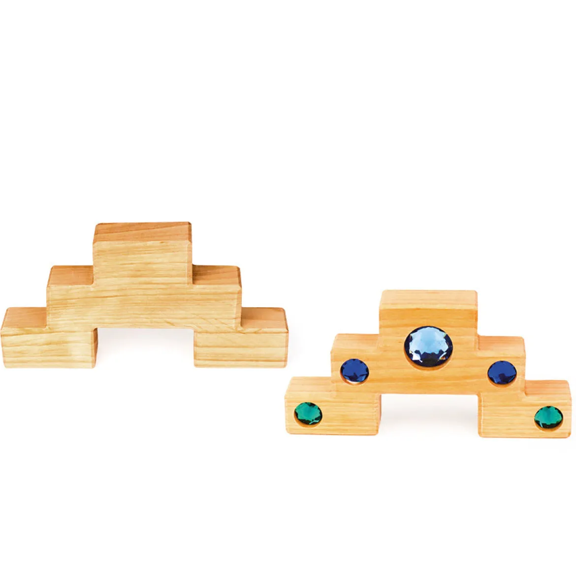 Farbtreppe mit Lichtbauquadern | 16 Teile