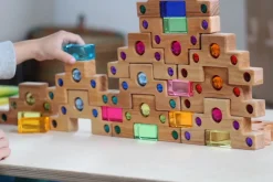 Farbtreppe mit Lichtbauquadern | 32 Teile