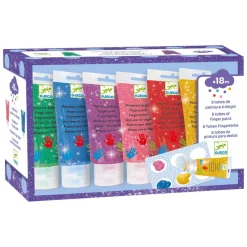 Fingerfarben-Set "Glitzer" | 6 Tuben