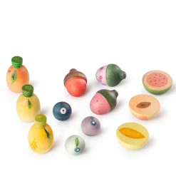 Fruits | 12 handbemalte Holzfrüchte