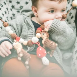 Gehäkelte Kinderwagenkette Reh Audrey