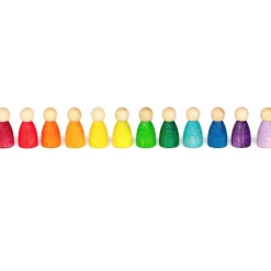Grapat Nins® | 12 Spielfiguren aus Naturholz