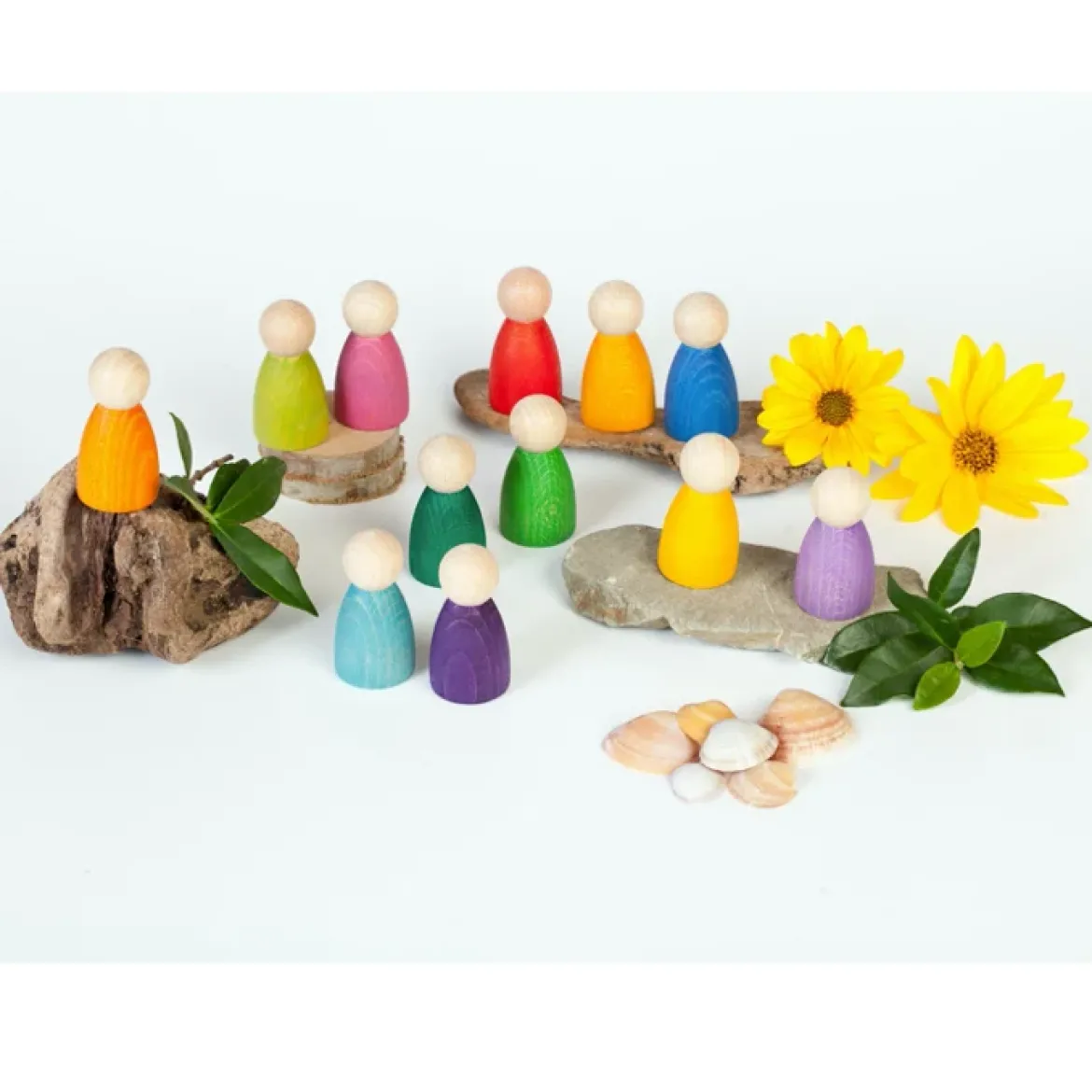 Grapat Nins® | 12 Spielfiguren aus Naturholz