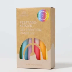 Grimm's Festtags-Kerzen Dip-Dye | Regenbogen