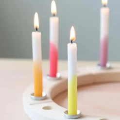 Grimm's Festtags-Kerzen Dip-Dye | Regenbogen