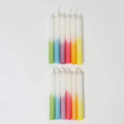 Grimm's Festtags-Kerzen Dip-Dye | Regenbogen