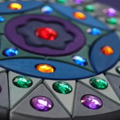 Grimms kleines Glitzermandala | 44 Teile im Holzrahmen