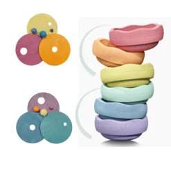 GRIMM'S x Stapelstein® | Kullerscheiben warm pastel
