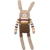 Großer Hase aus Baby-Alpakawolle | Regenbogen-Pulli