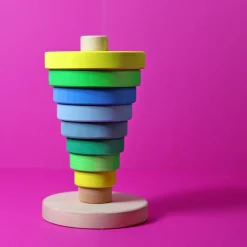 Großer Scheibenturm Neongrün | 11 Teile