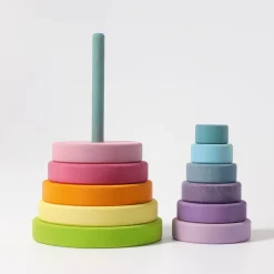 Großer Scheibenturm Pastell | 11 Teile
