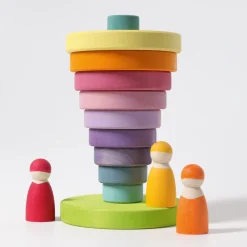 Großer Scheibenturm Pastell | 11 Teile