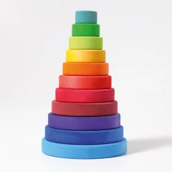 Großer Scheibenturm Regenbogen | 11 Teile
