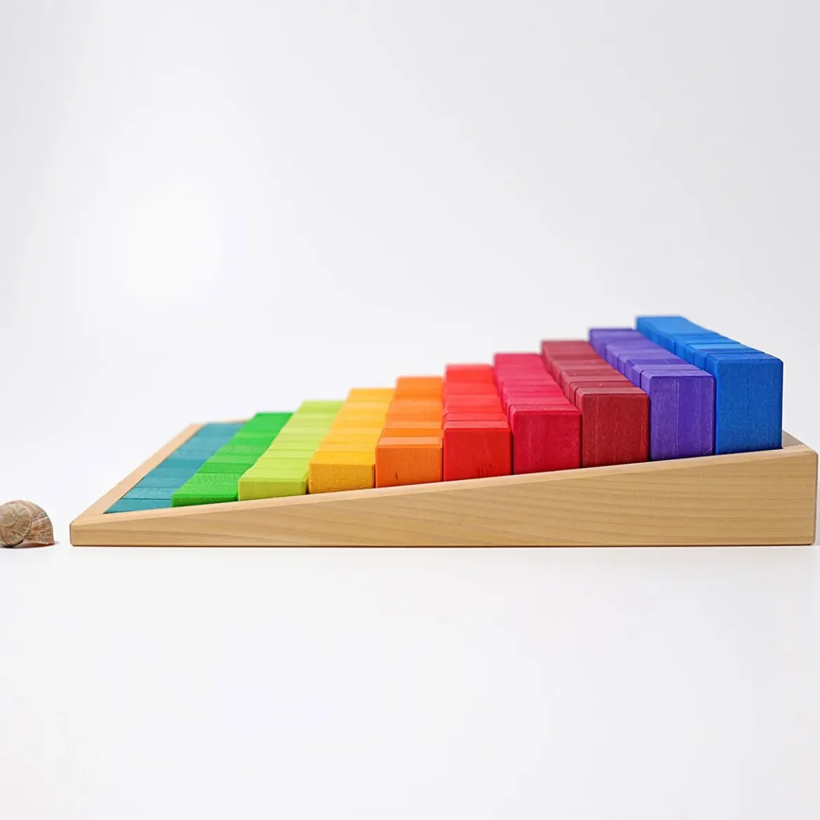 Große Stufenzählstäbe Regenbogen | 101-teilig
