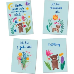 Hallo Welt | 27 Babymeilensteinkarten