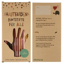 12 Hautfarben Buntstifte