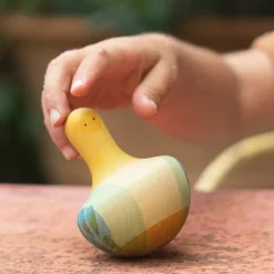 Holzkreisel | Flowing Yellow Bird