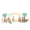 Holzkrippen Spielset Weihnachtsgeschichte