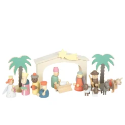 Holzkrippen Spielset Weihnachtsgeschichte