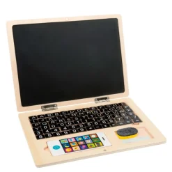 Holz-Laptop mit Magnettafel