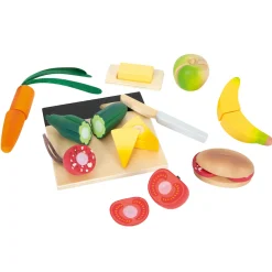 Holz Schneide-Set Mittagessen "fresh"