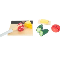 Holz Schneide-Set Mittagessen 