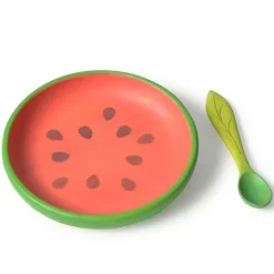 Holzteller & Löffel | Wally the Watermelon