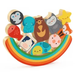 2in1 Holz-Steckpuzzle | Balance Rainbow