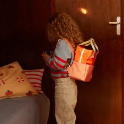 Kinderrucksack Colourblocking | Lifebuoy Orange & Coral Pink (4-7 Jahre)