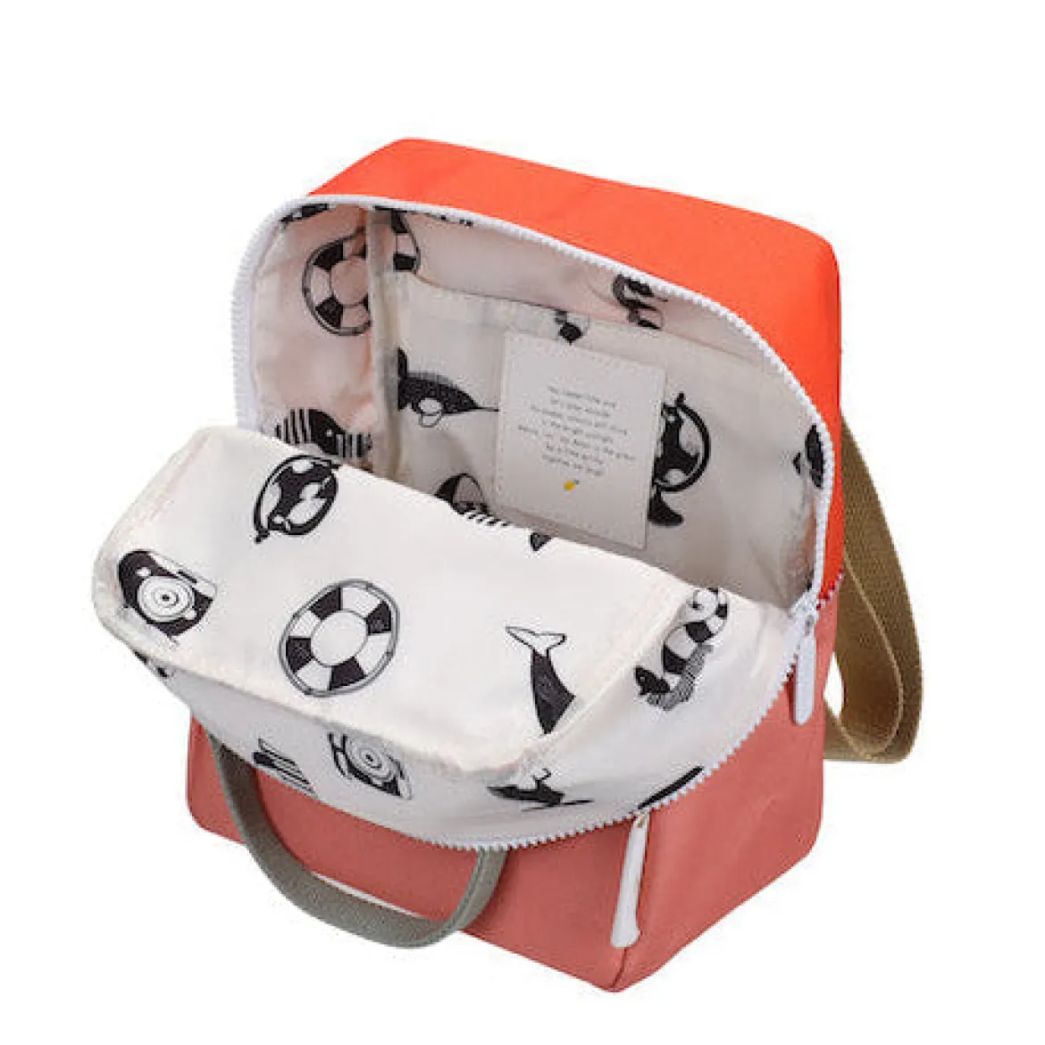 Kinderrucksack Colourblocking | Lifebuoy Orange & Coral Pink (4-7 Jahre)